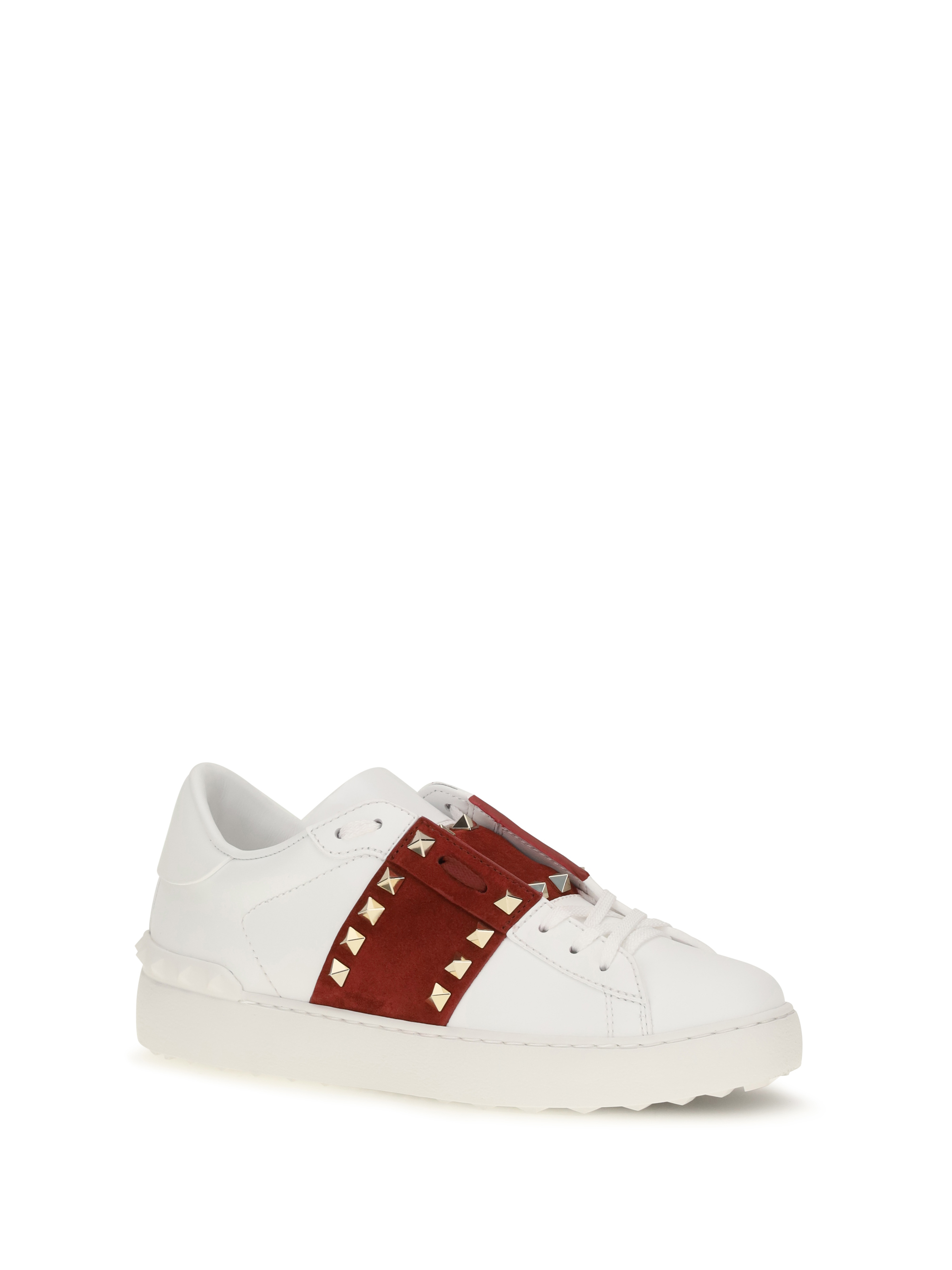 Rockstud Untitled Sneakers with suede band