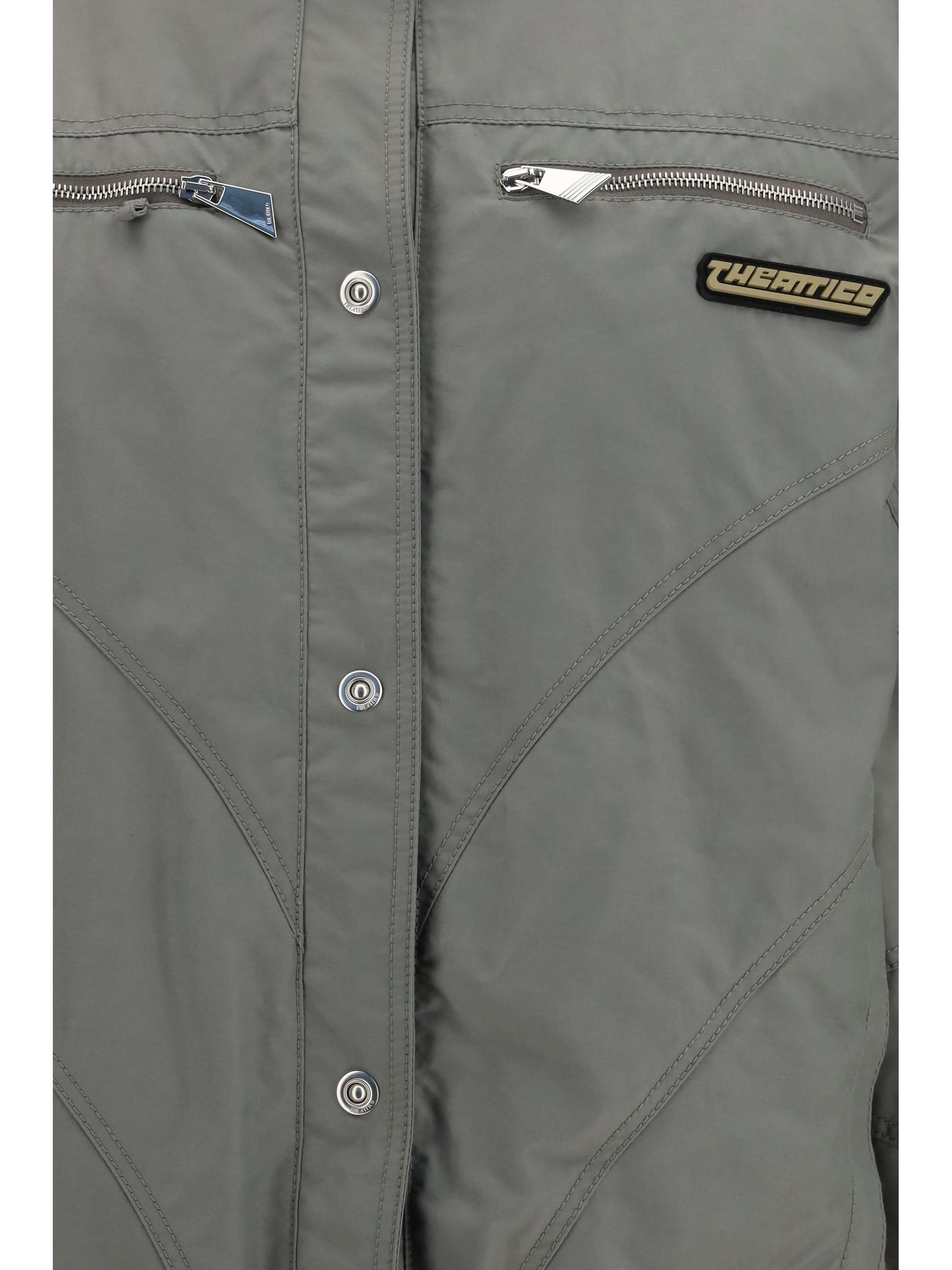 High-neck Bomber with zips