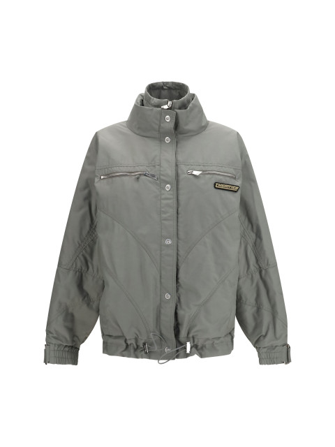 High-neck Bomber with zips