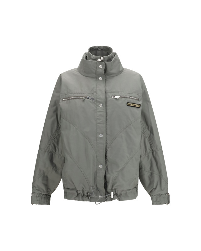 High-neck Bomber with zips