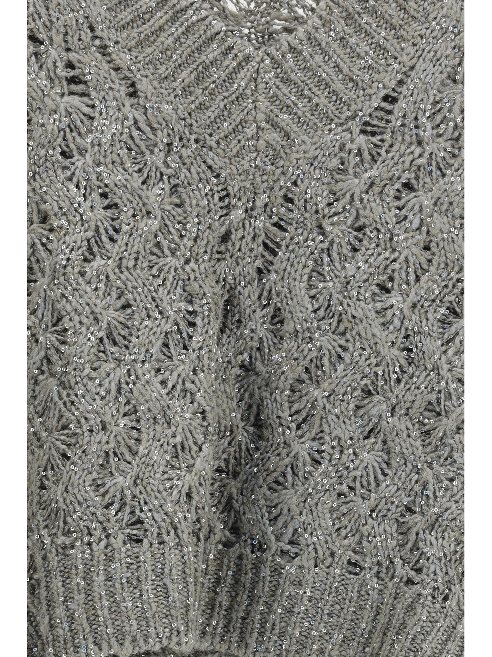 Silk blend sequined Vest