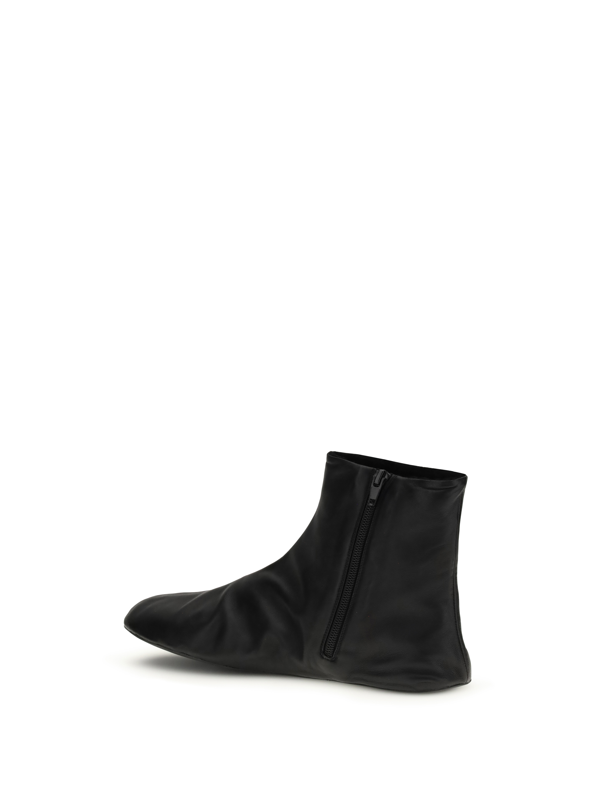 Leather ankle Boots lined with soft shearling