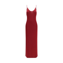Backless knit Dress with Cassandre chain
