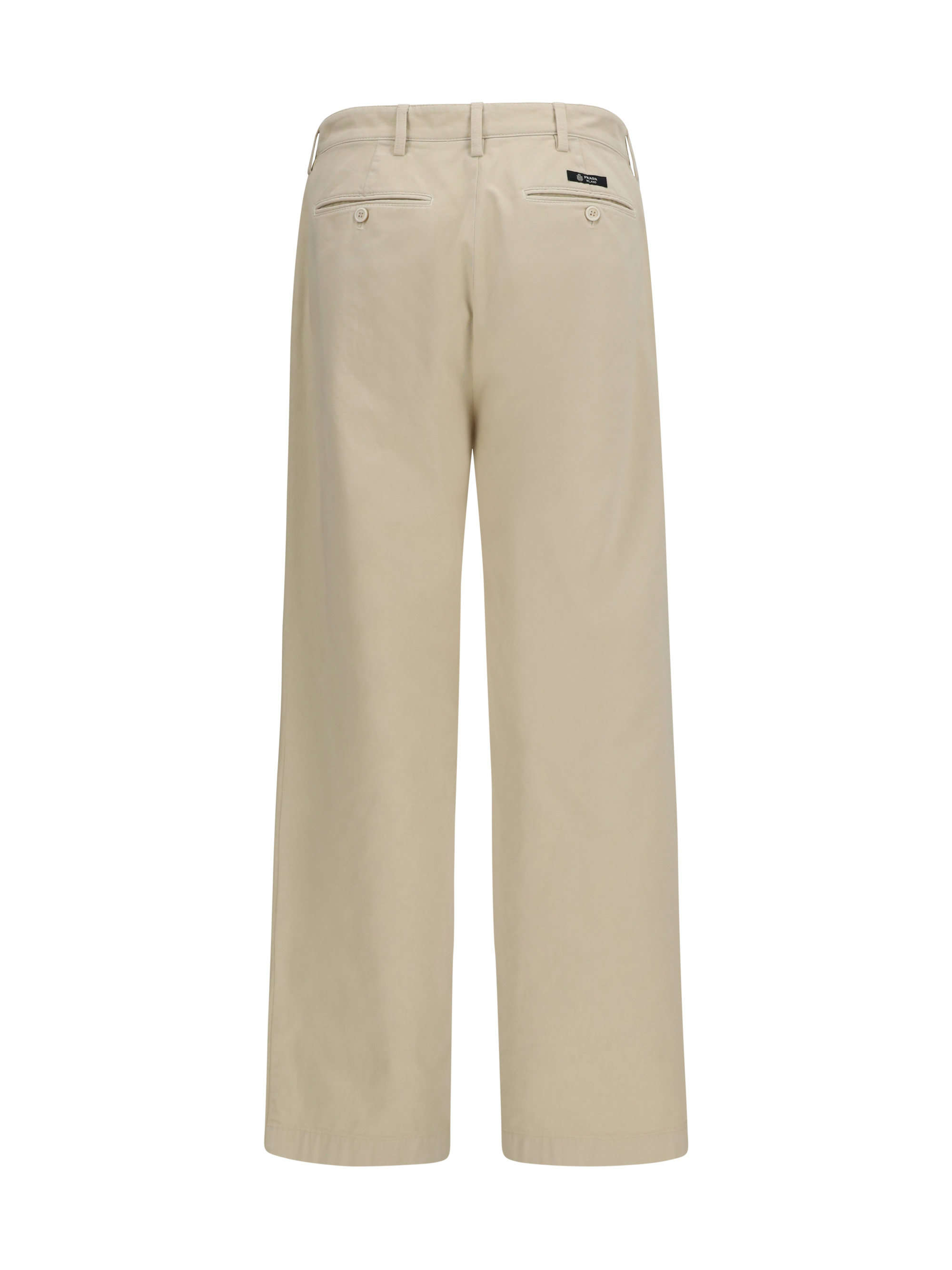 Straight-leg cotton Pants