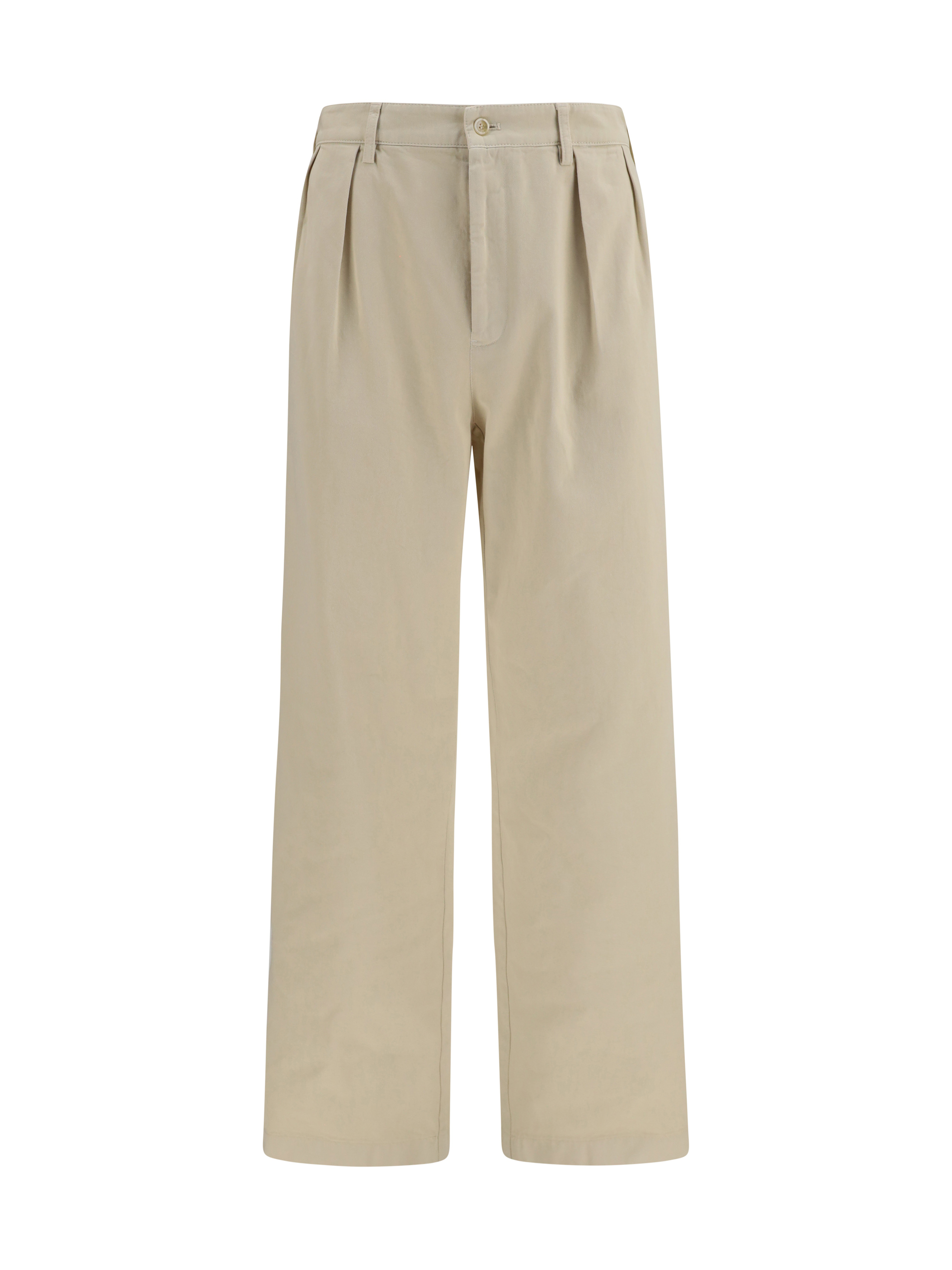 Straight-leg cotton Pants
