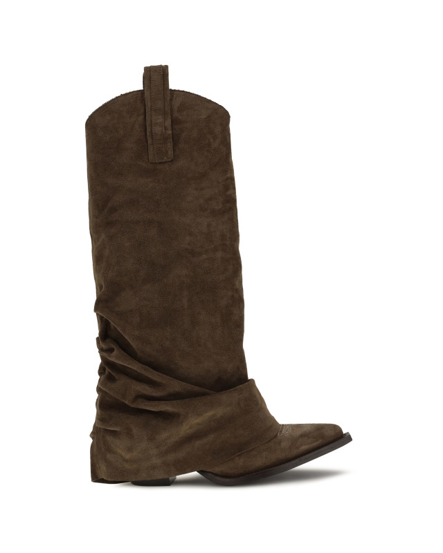 Suede Cowboy Boots