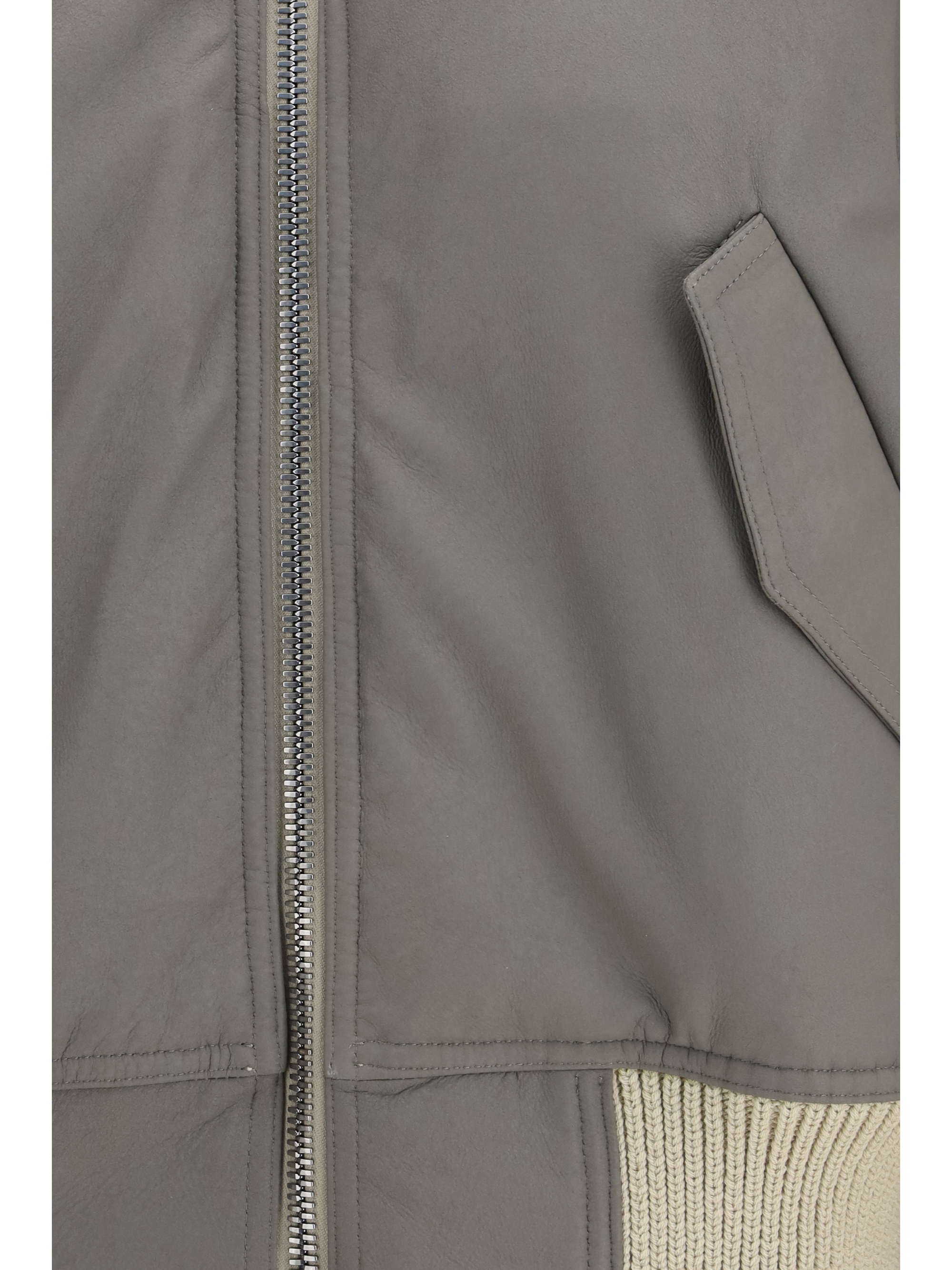 Secchia Flight Bomber in lamb leather