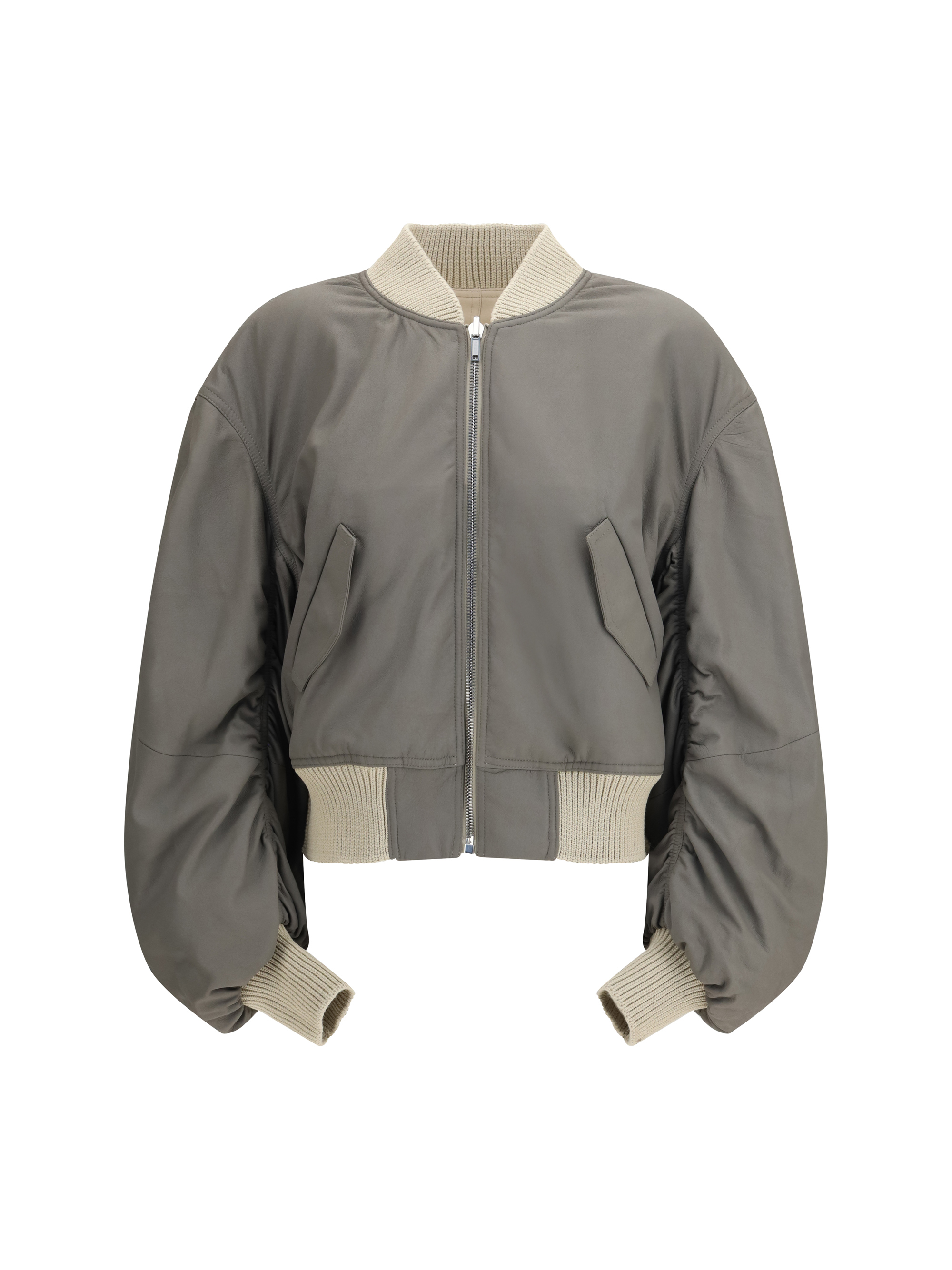 Secchia Flight Bomber in lamb leather