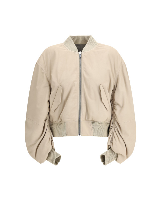 Secchia Flight Bomber in lamb leather