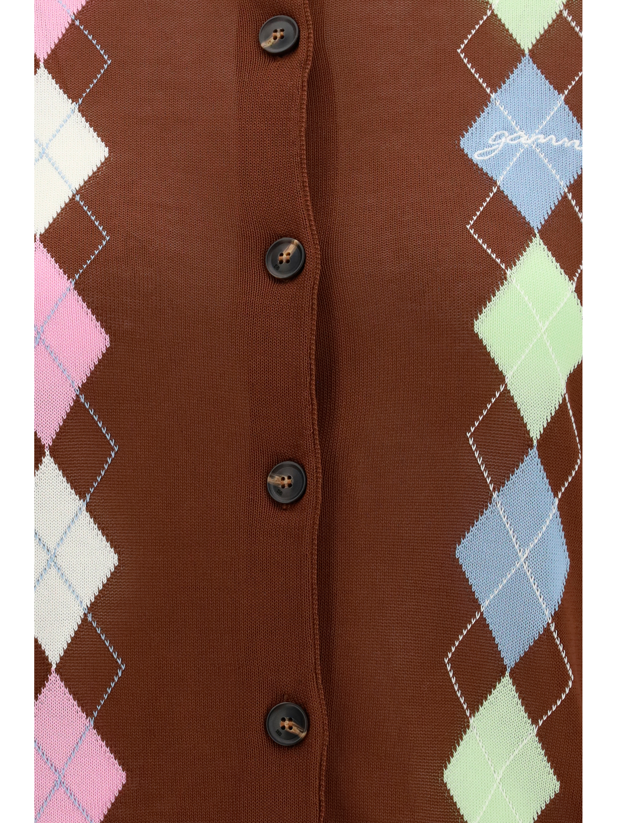 Diamond-pattern Cardigan