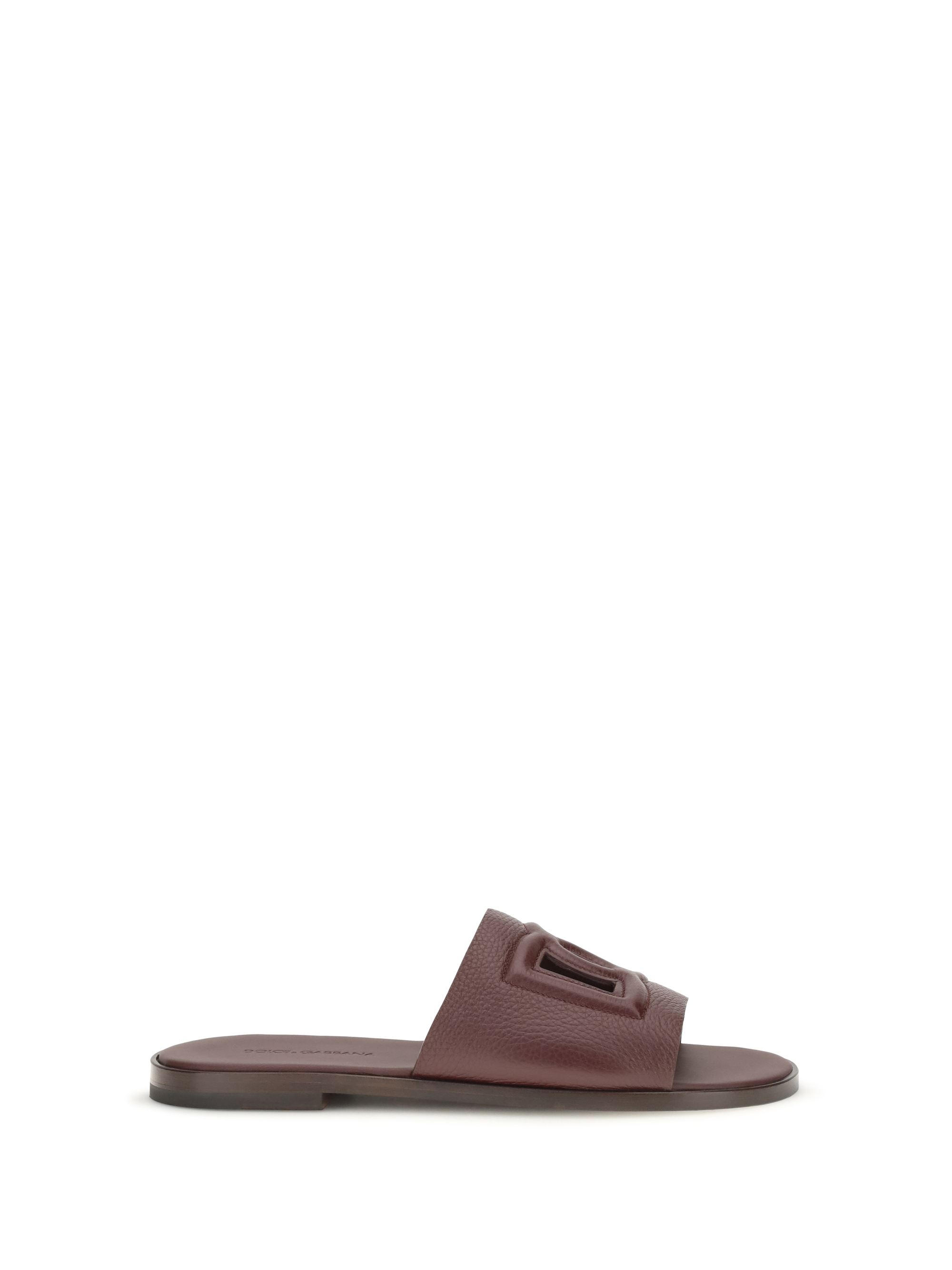 Grained leather Sandals
