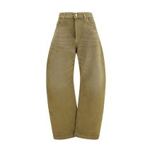 Wide-leg Jeans with back belt