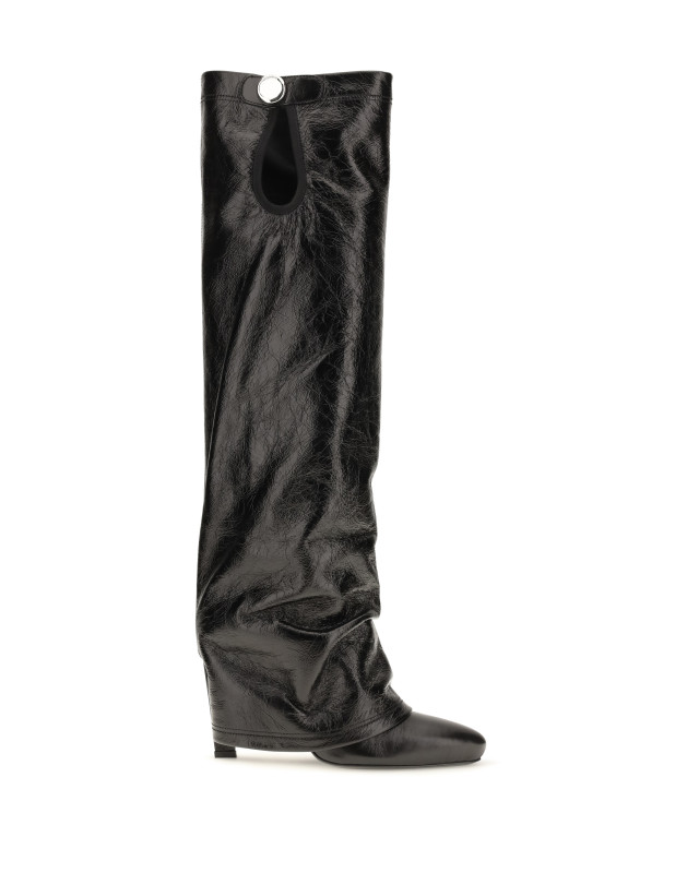 Knee-high eco-leather Boots