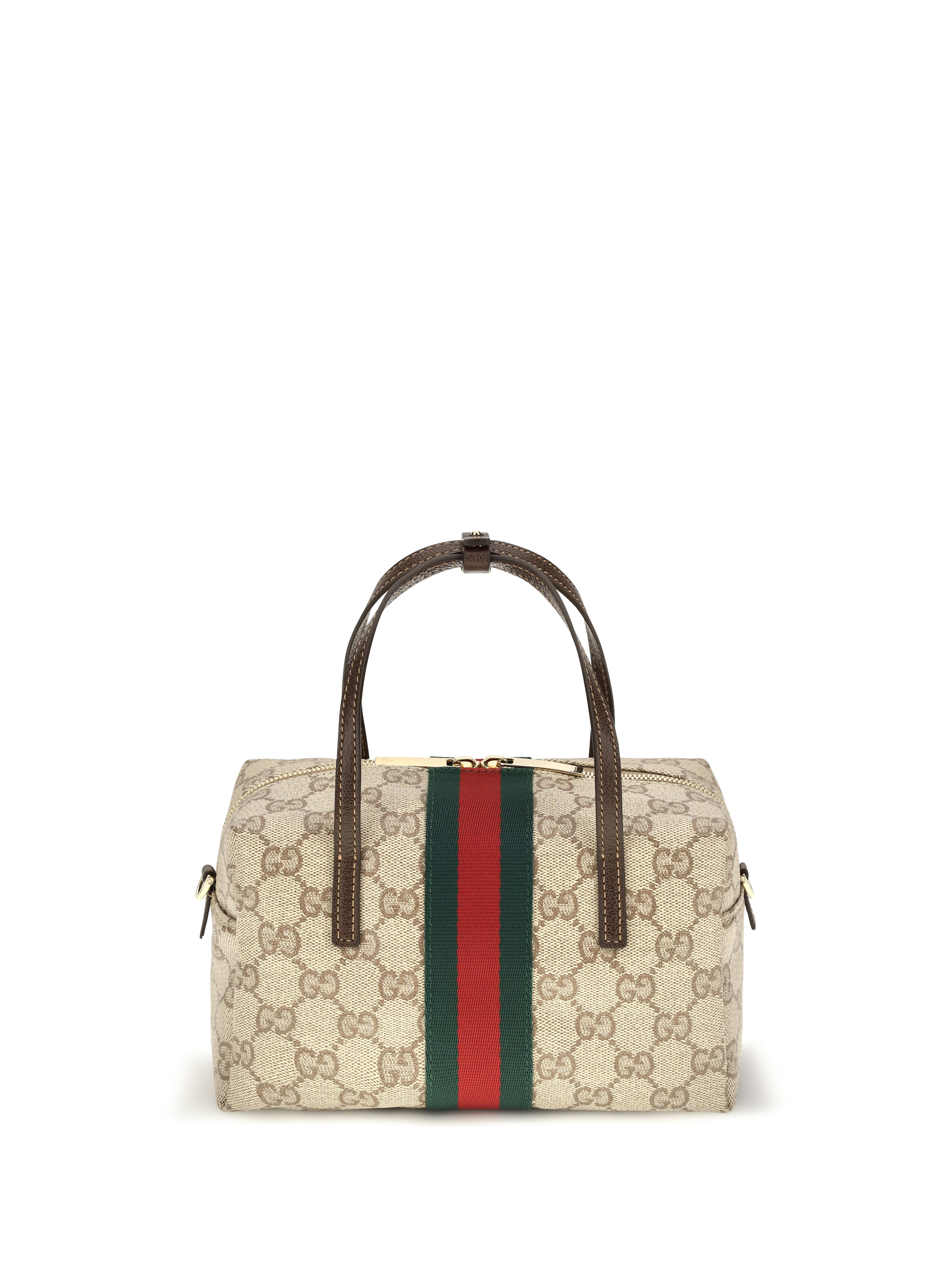Mini Boston Handbag with Web stripe