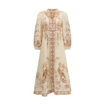 Indra Plunge floral Dress