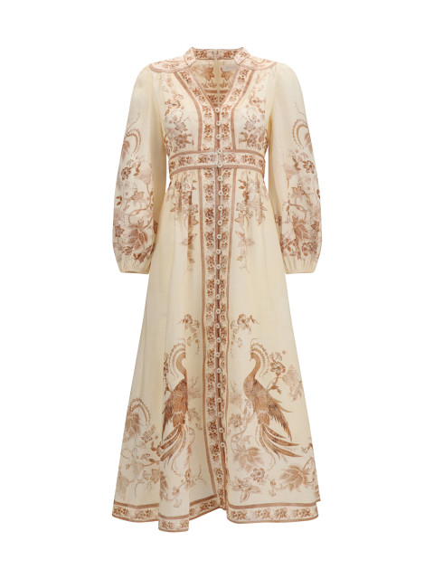 Indra Plunge floral Dress