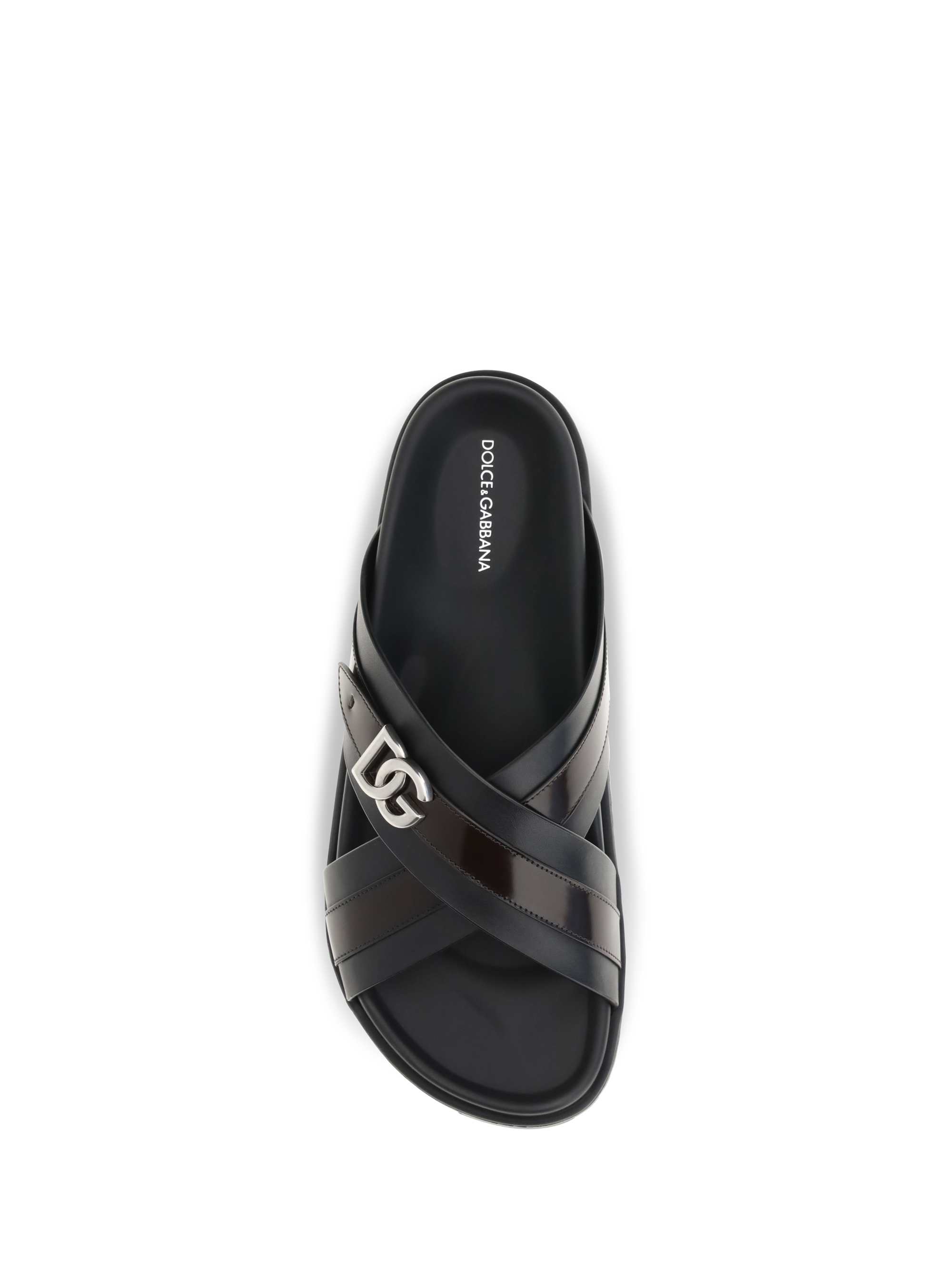 Smooth calf leather Slide Sandals