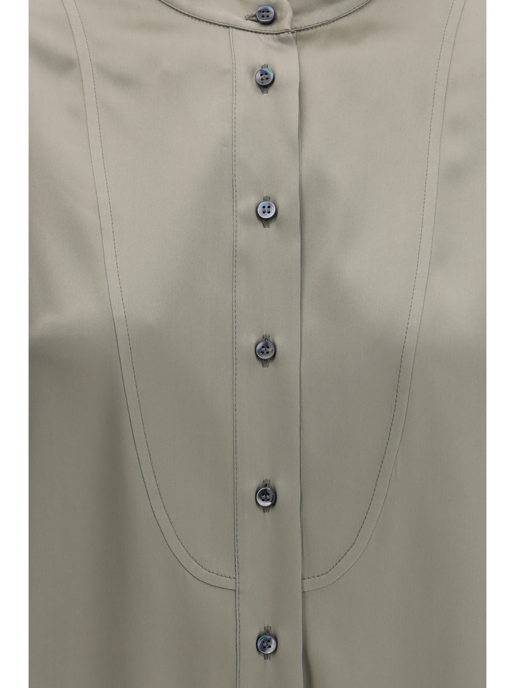 Silk Shirt with monili details