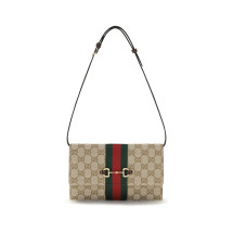 Horsebit Web Wallet with shoulder strap