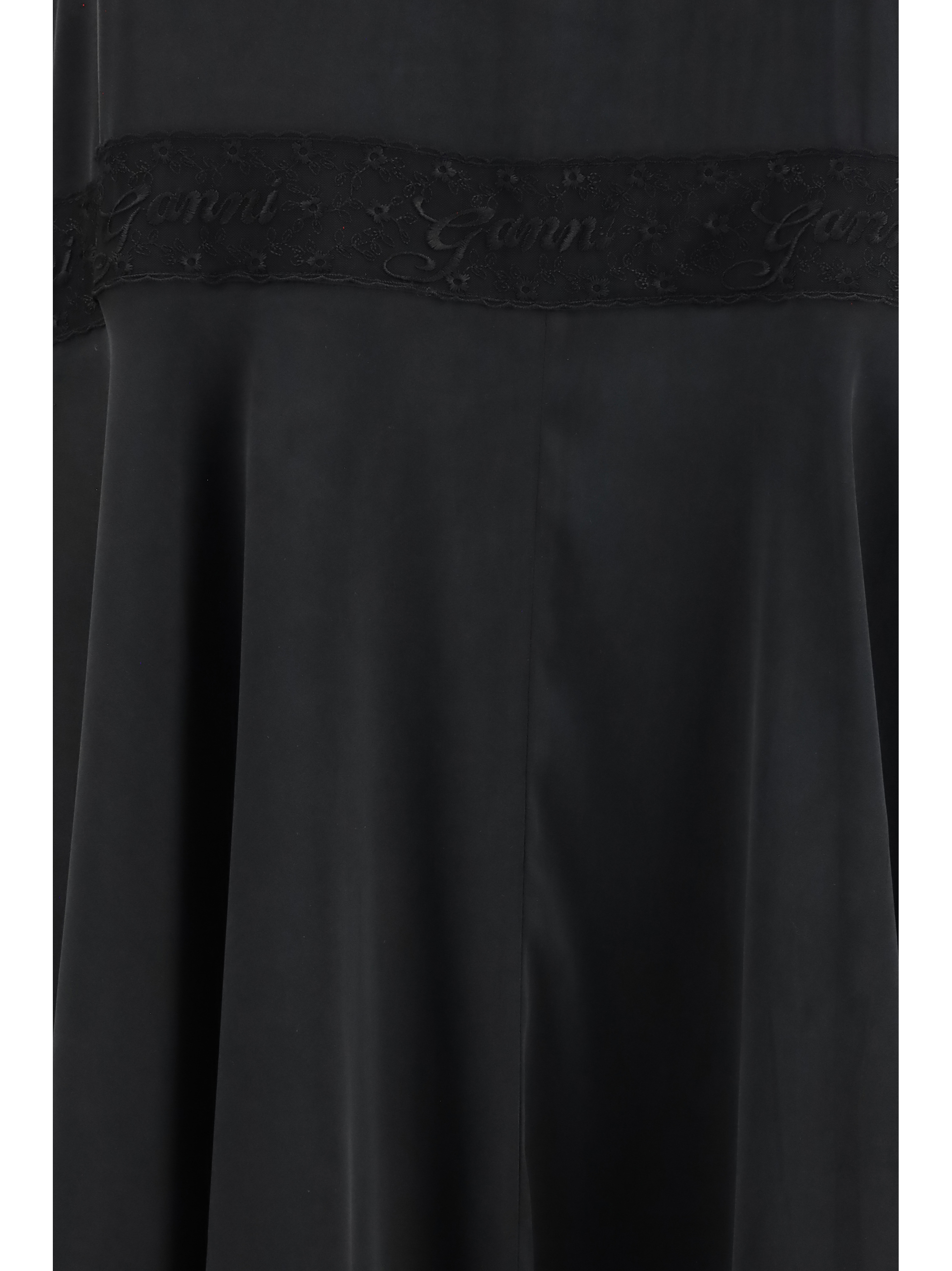 Silk maxi Dress with lace details
