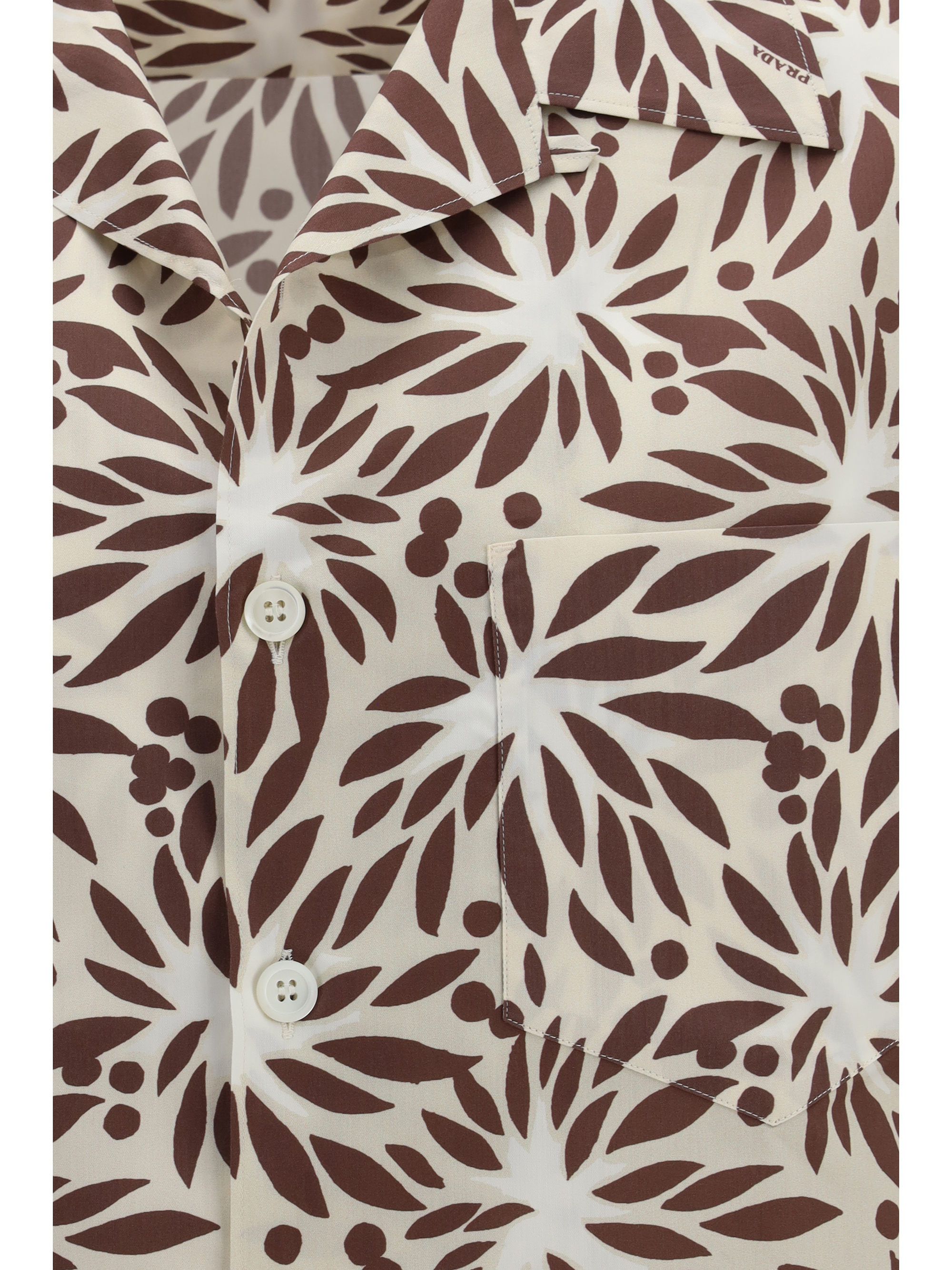 Printed cotton bowling Shirt
