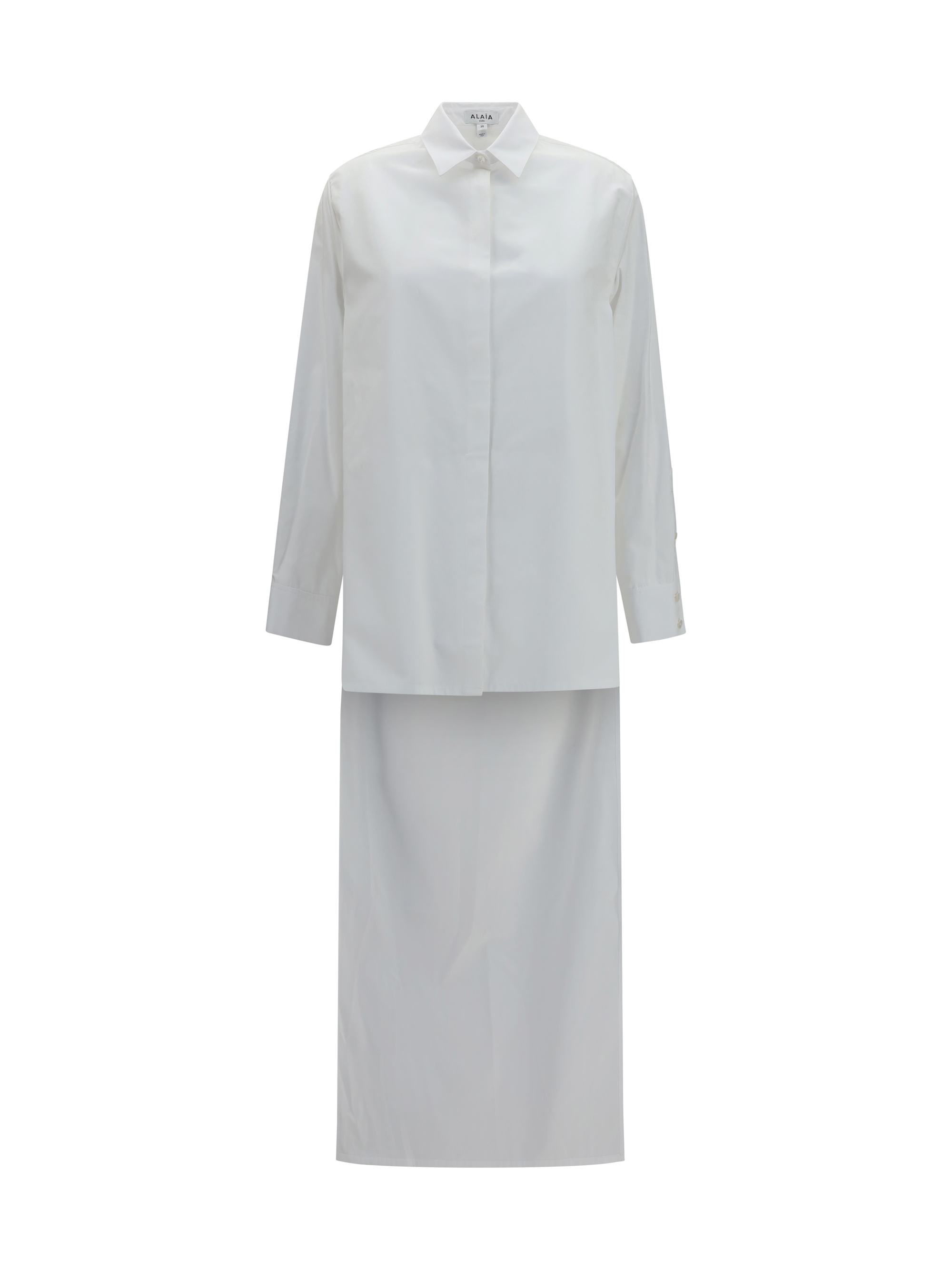 Asymmetric cotton poplin Shirt
