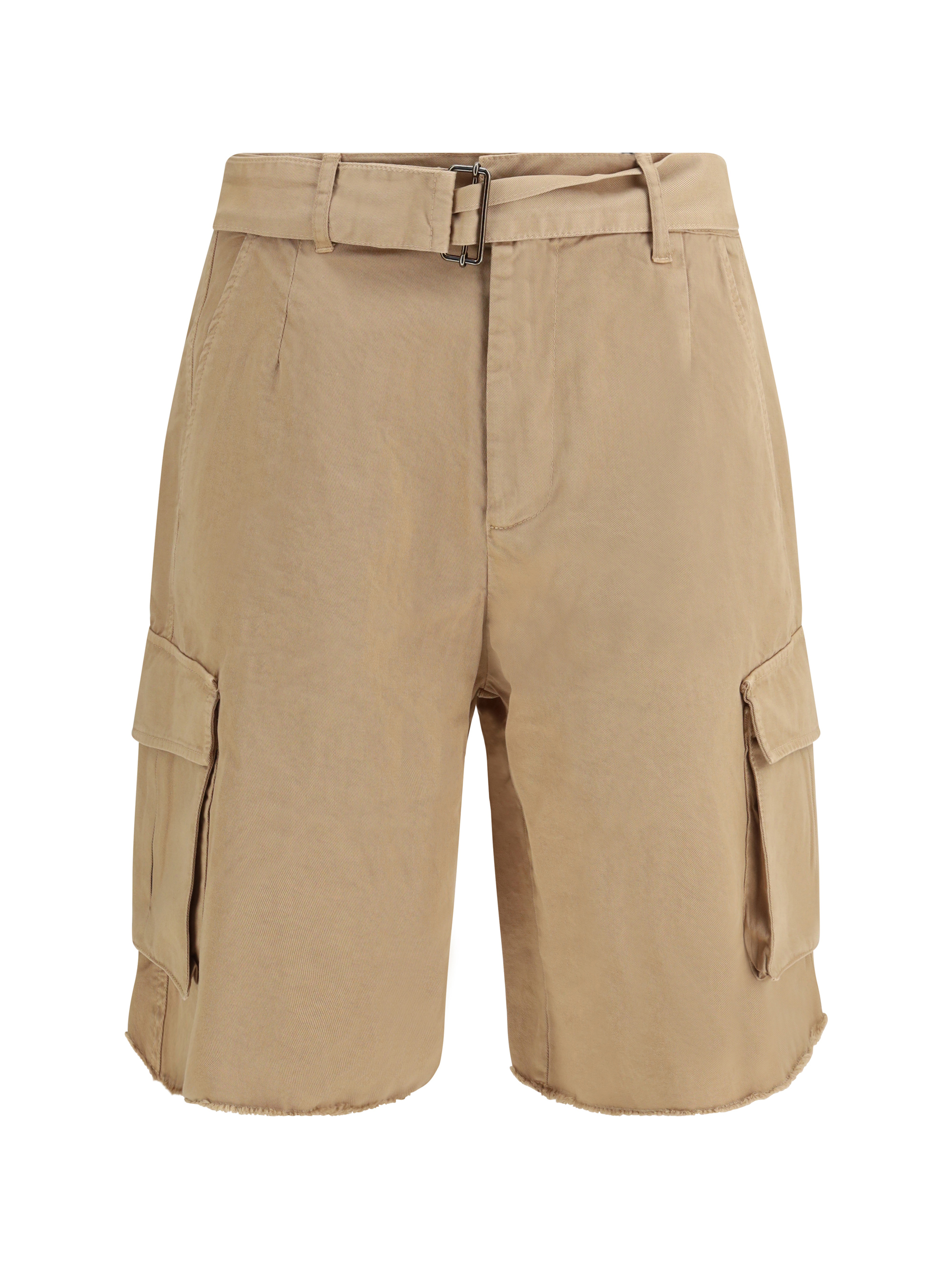 Belted button Cargo Shorts