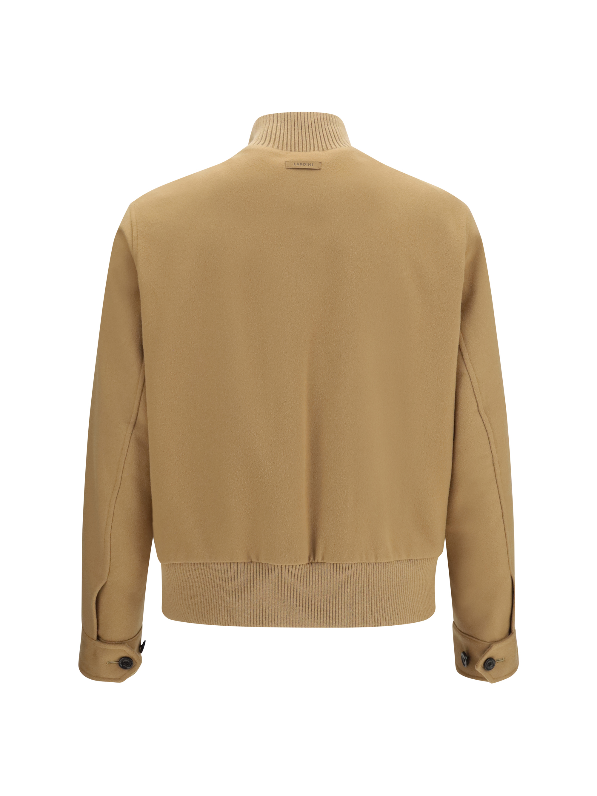 Buttoned Jacket with ribbed trims