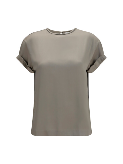 Silk Blouse with monili chain
