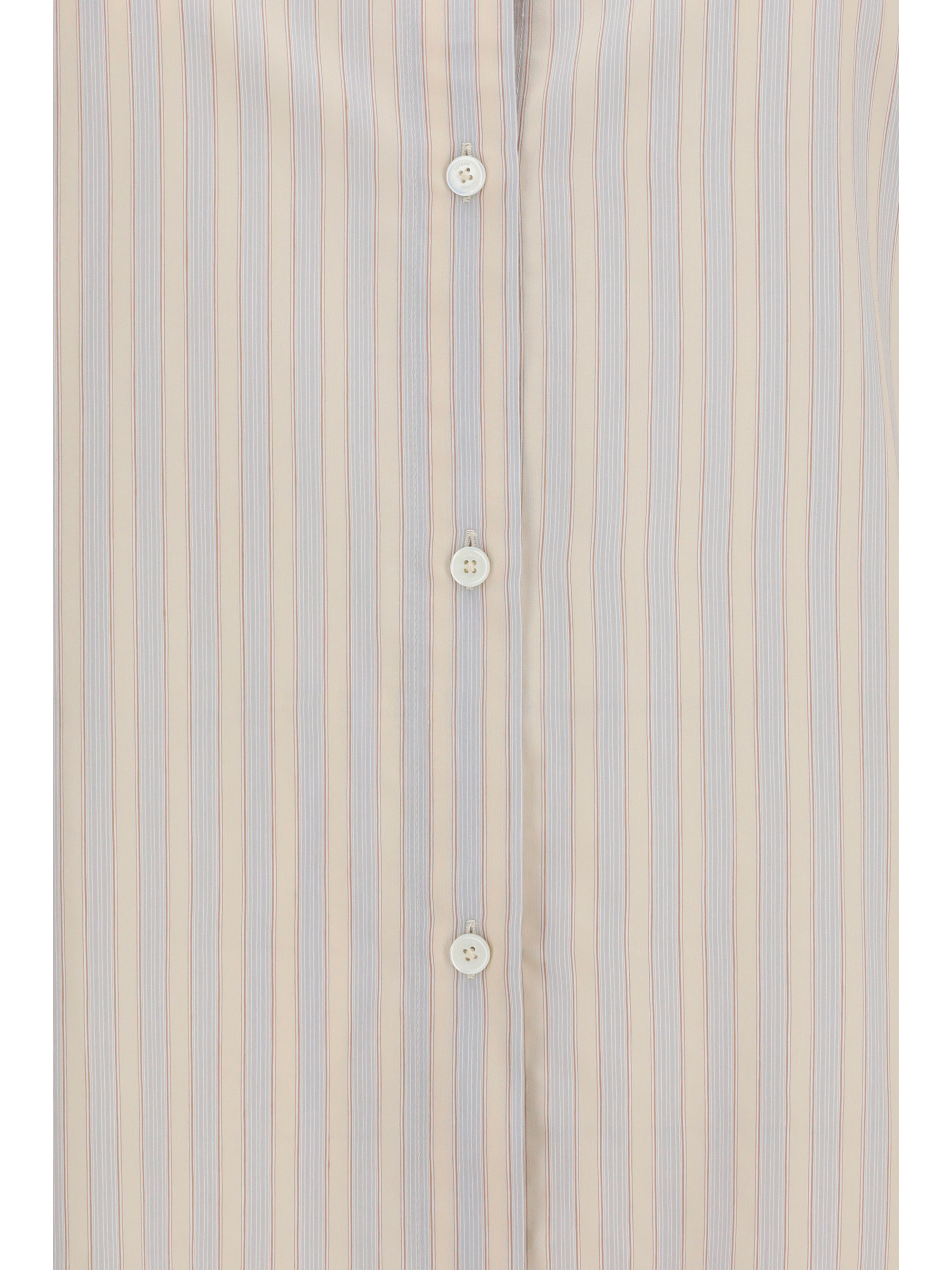 Oversized striped Shirt in cotton