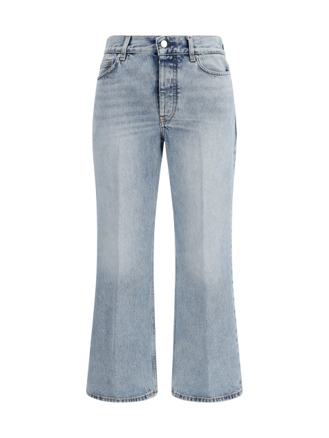 Cotton flared-hem Jeans