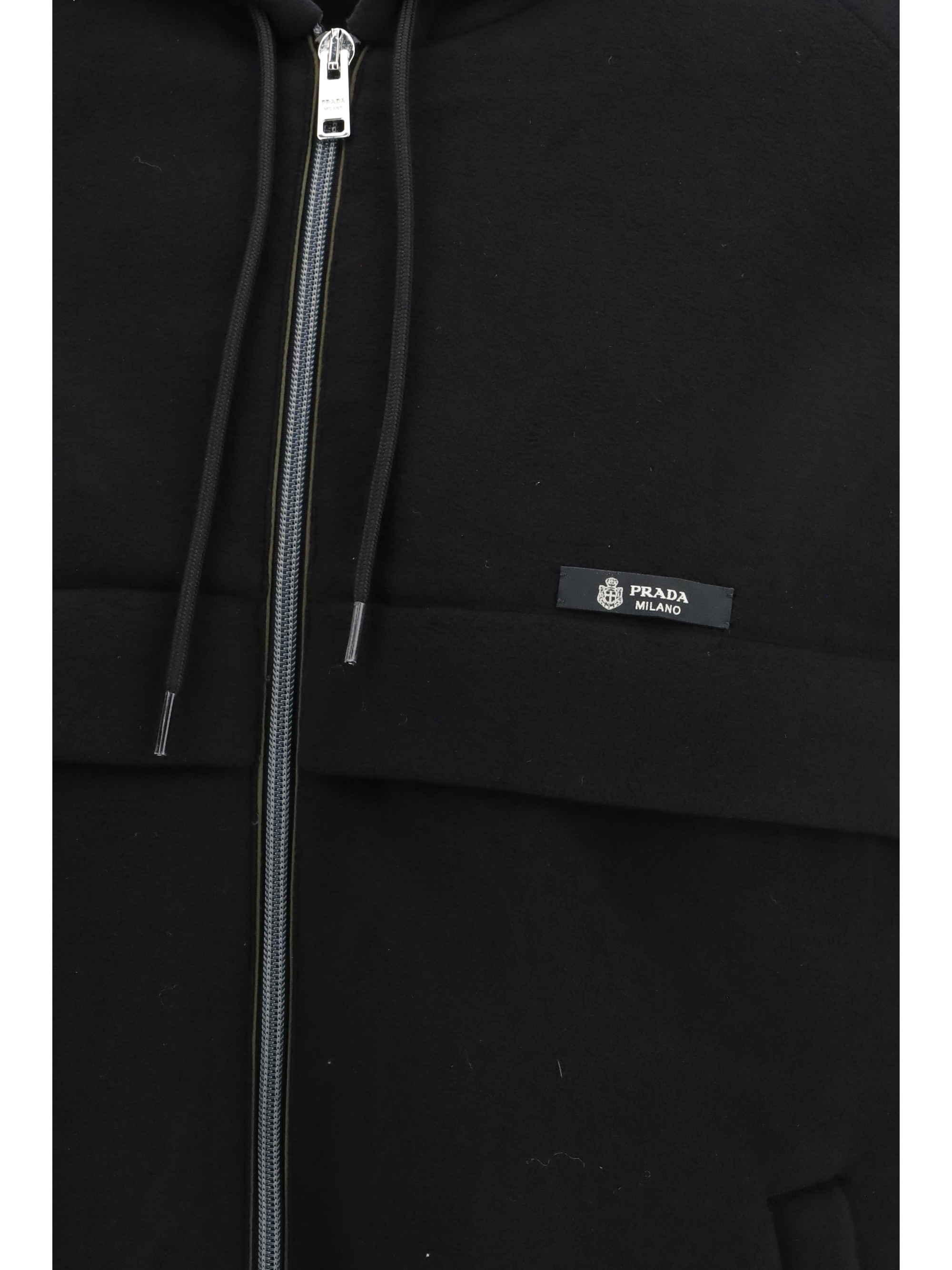 Technical hooded Blouson