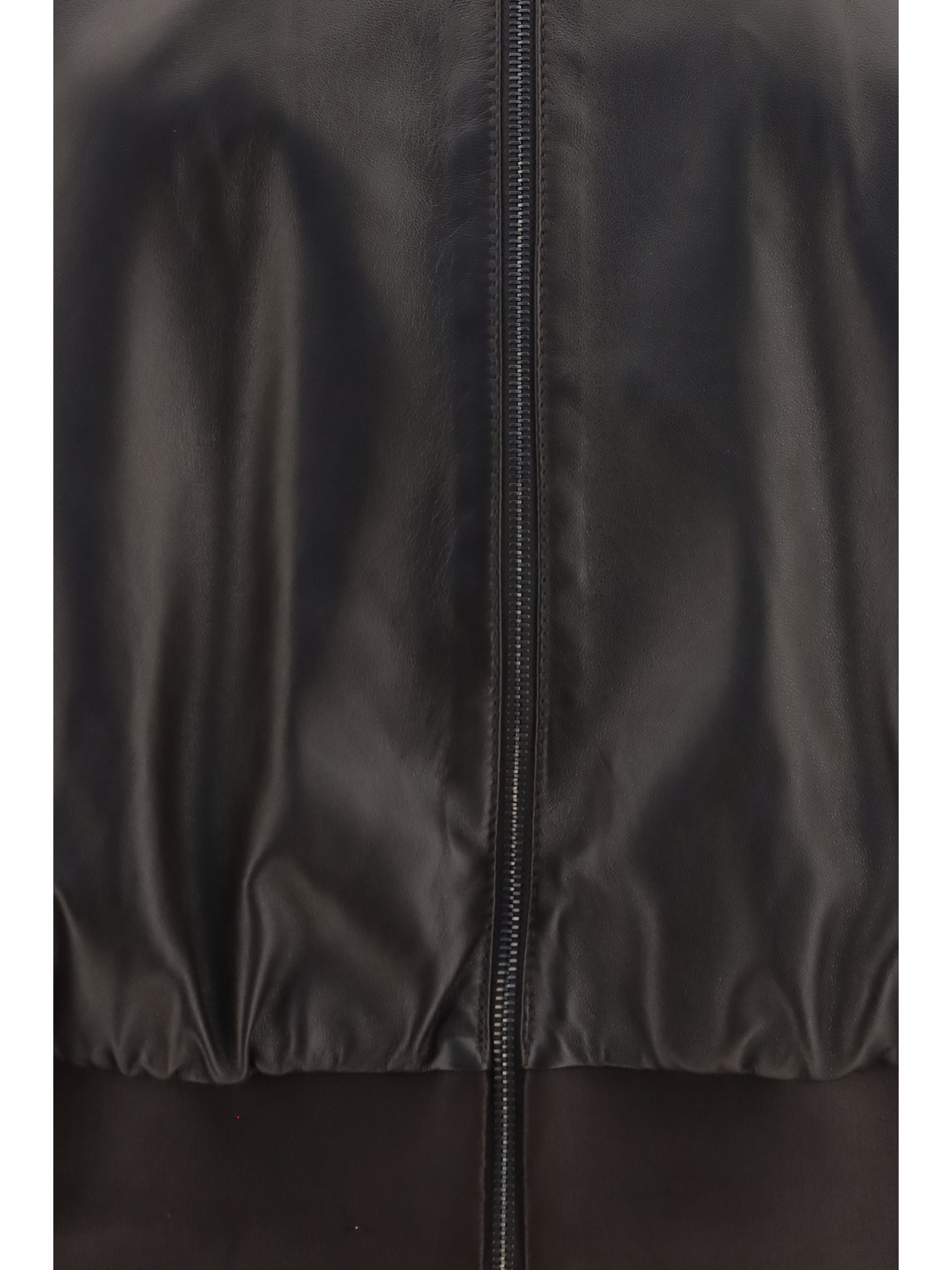 Soft nappa Bomber Jacket