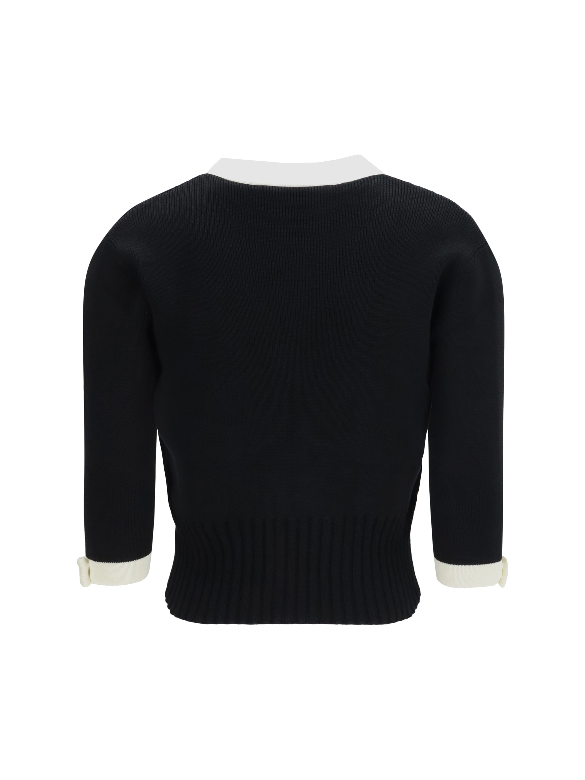 Bicolor v-neck Cardigan