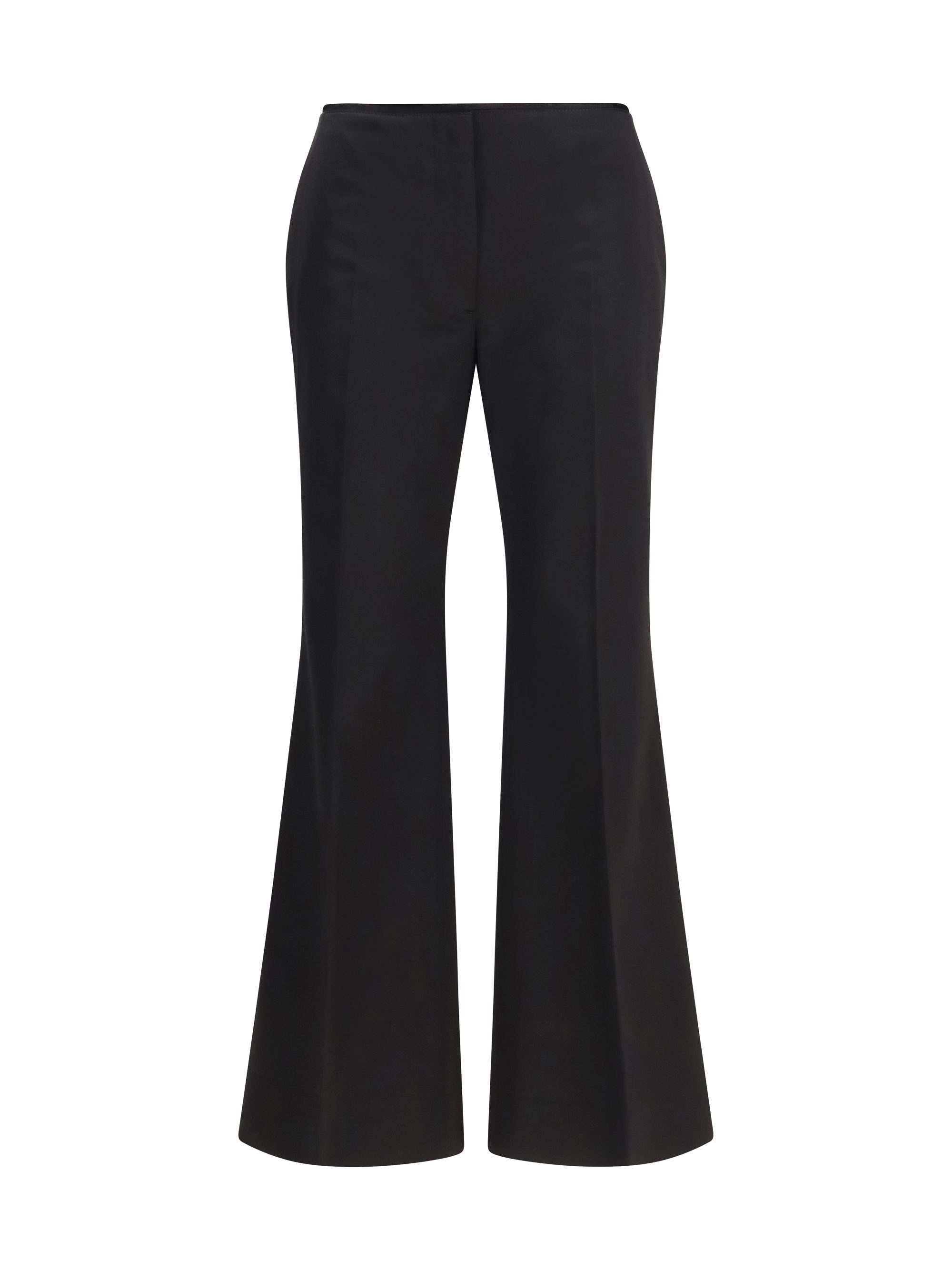 Kick Flare Raw-Edge Pants