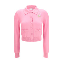 Floral embroidered knit Cardigan