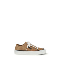 Shiny Tab suede Sneakers