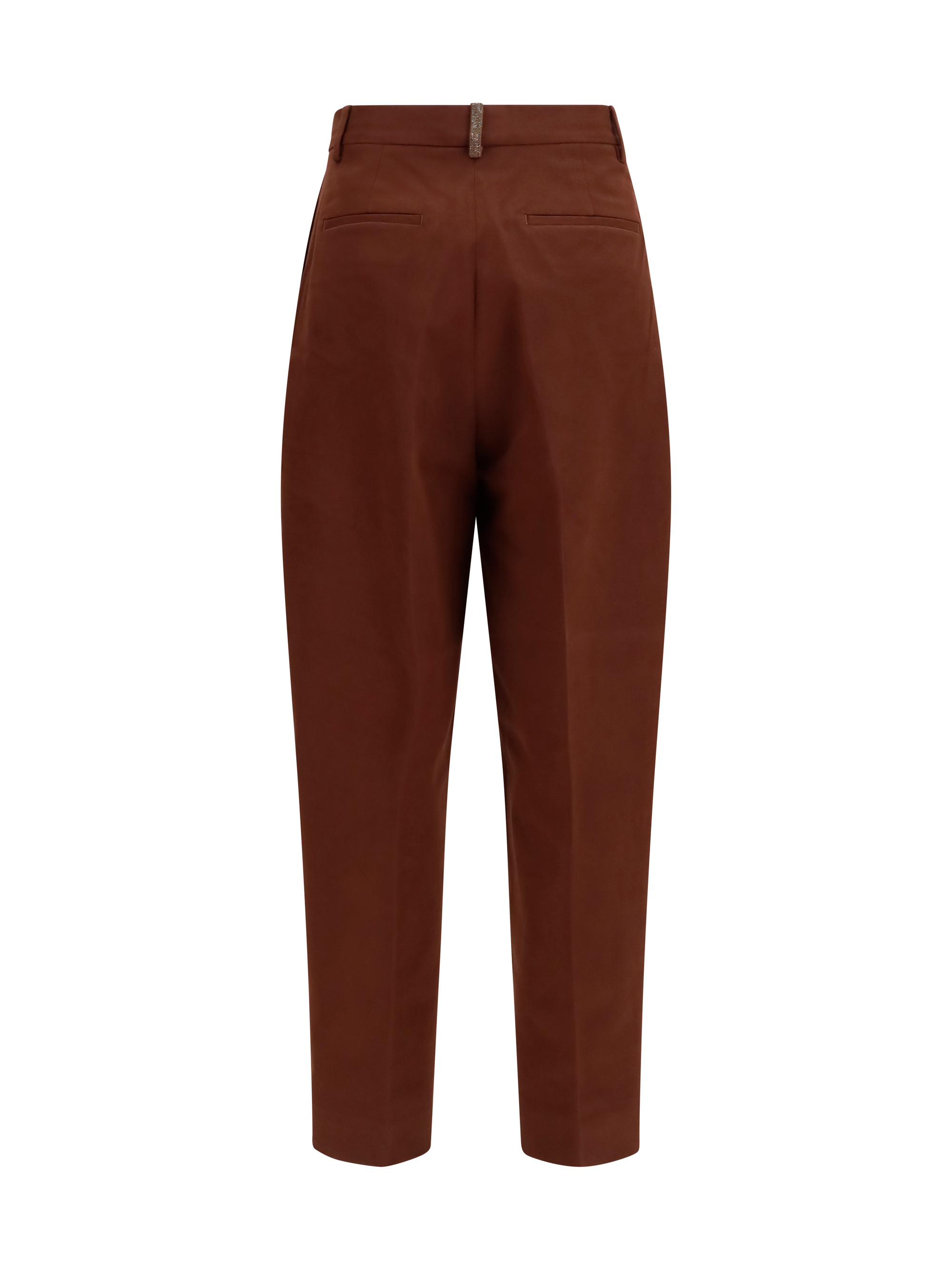 Wool-blend elasticated-waist Pants