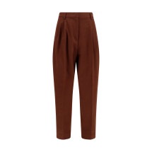 Wool-blend elasticated-waist Pants