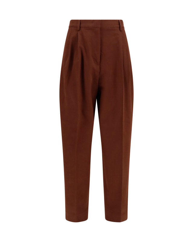 Wool-blend elasticated-waist Pants