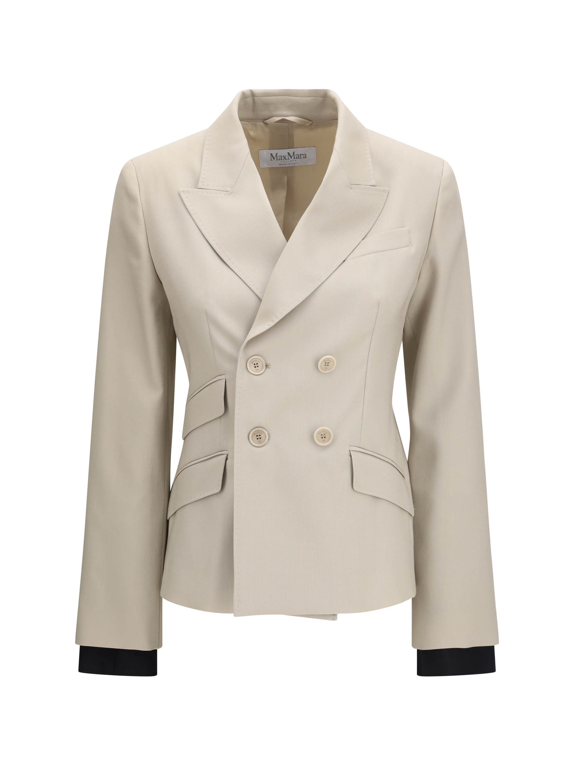 Placido double-breasted Blazer in wool, mohair, and silk