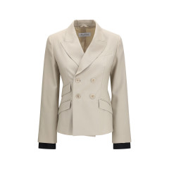 Placido double-breasted Blazer in wool, mohair, and silk