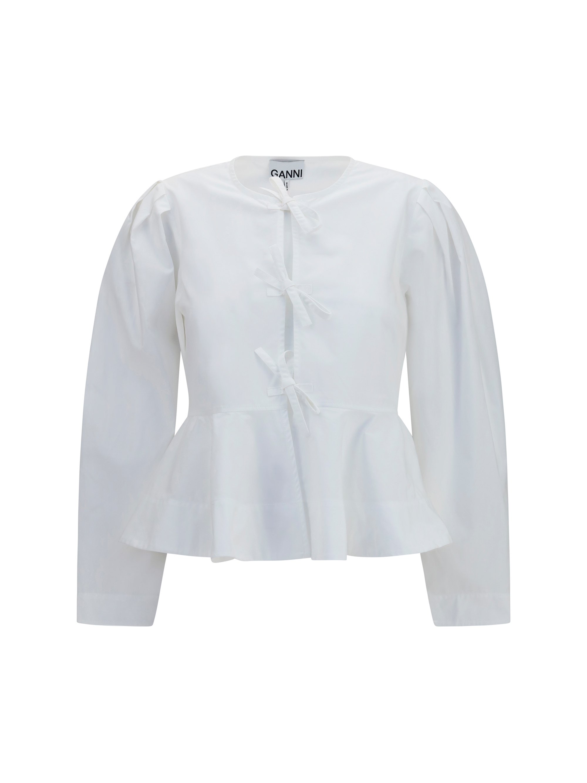 Cotton poplin Blouse with bows