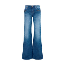 Stretch cotton Jeans with Horsebit