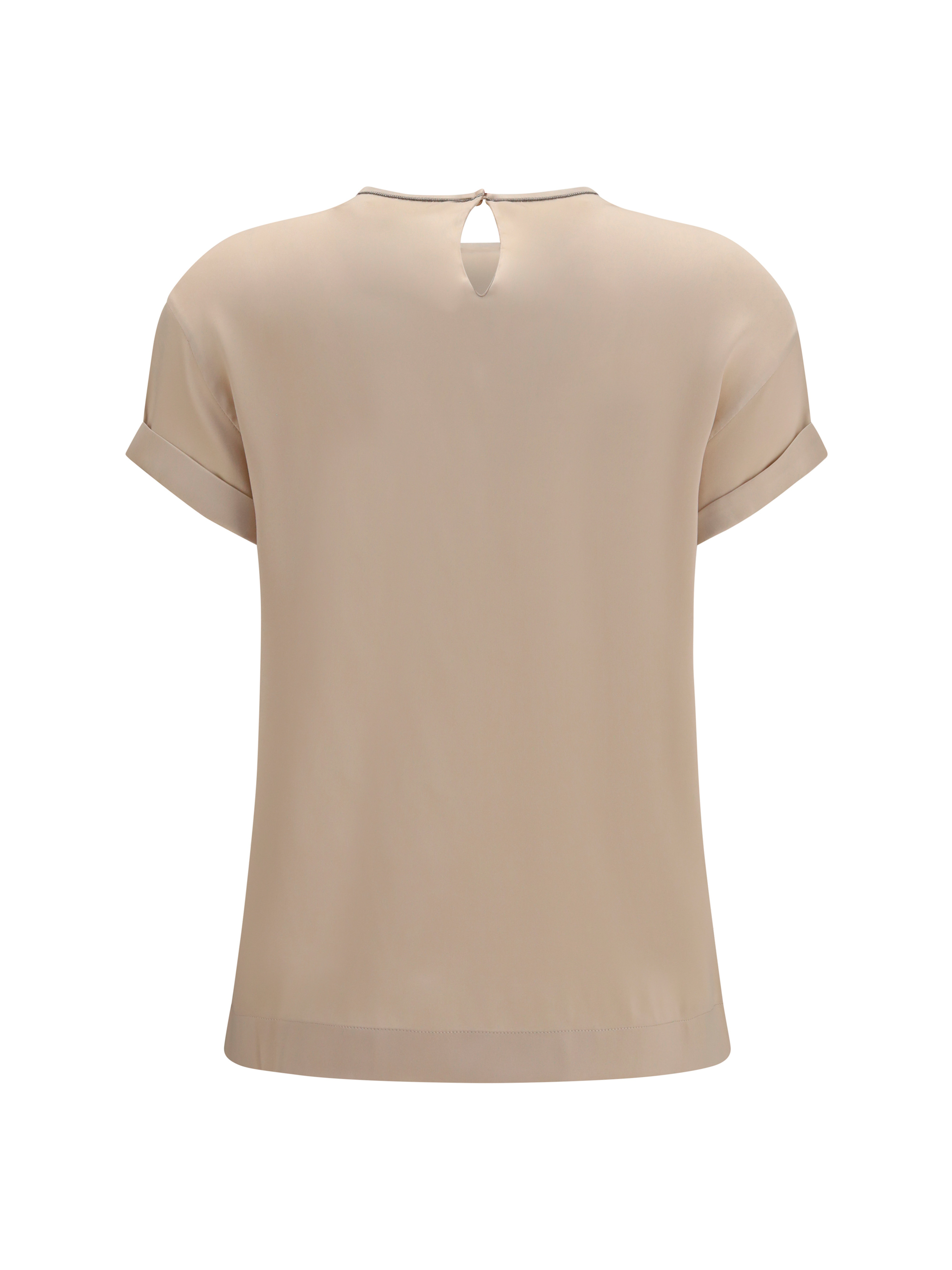 Silk Blouse with monili chain