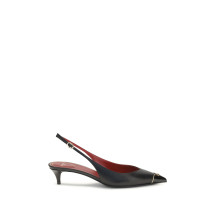 VLogo Signature kitten-heel slingback Pumps