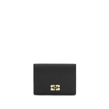 Ganni Bou Card Holder With Flap Grained
