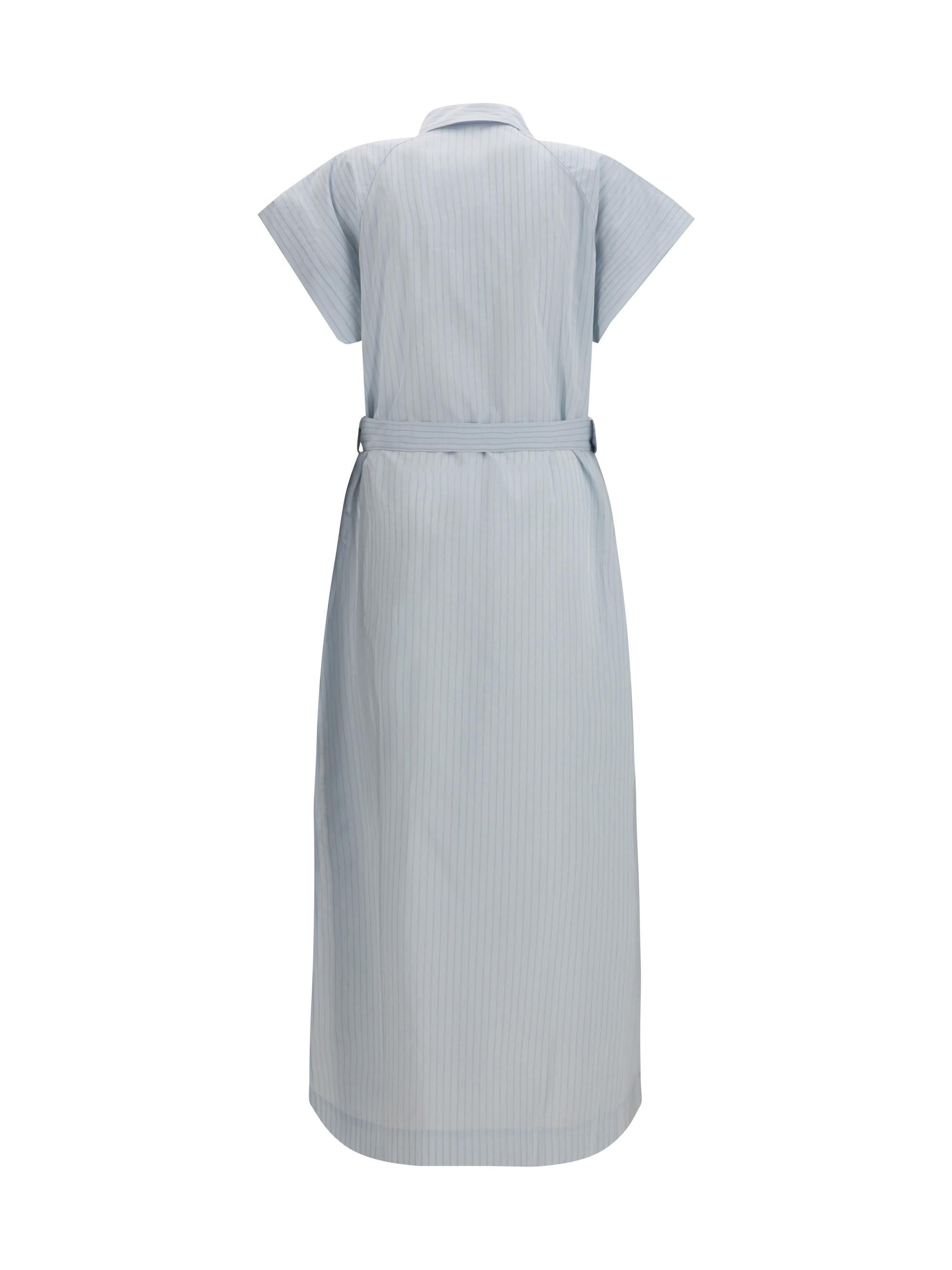 Long poplin chemisier Dress