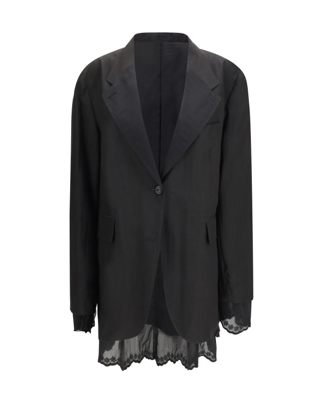Reversible drip single breasted Blazer