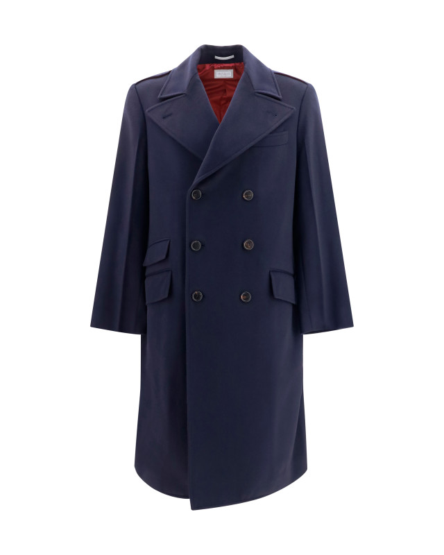 Double-breasted wool Coat